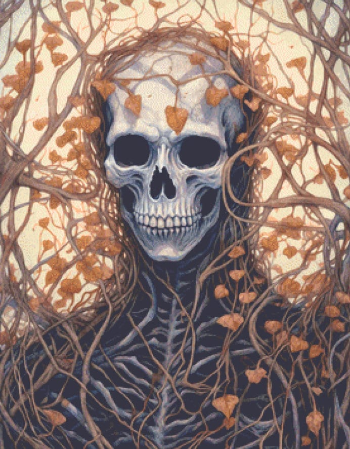 Halloween Vines 10 cross stitch pattern by Dutch Lady Mystic Art