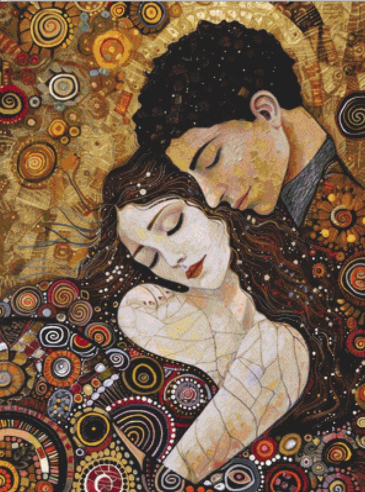 Intricate Intimate Romance cross stitch pattern by The Art Revivalist