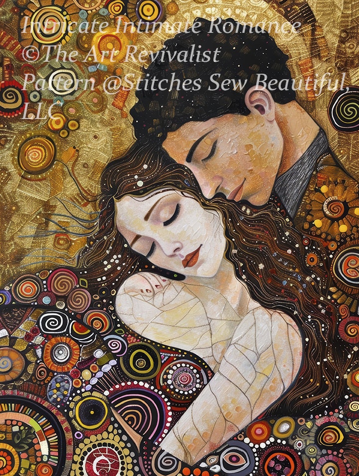 Intricate Intimate Romance cross stitch pattern by The Art Revivalist