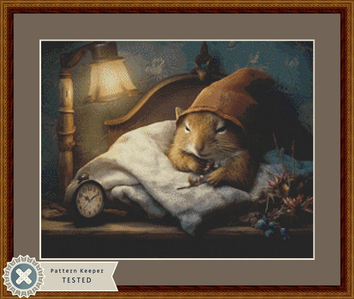 Chip Bed (Small) cross stitch pattern by Tammy L. Gross