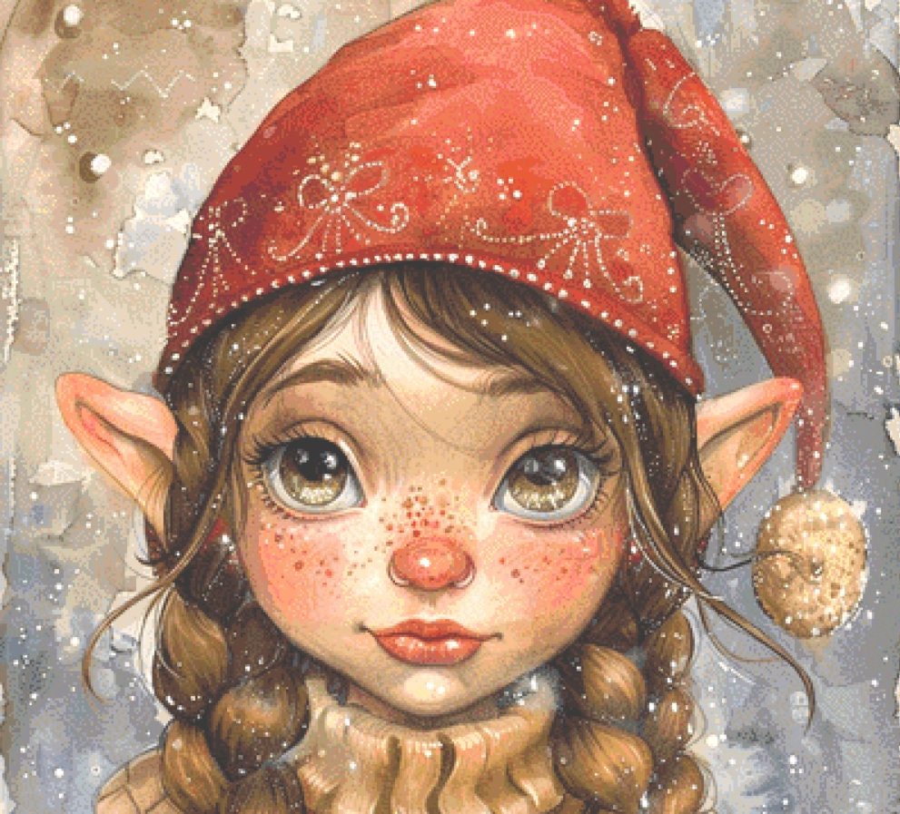 Cute Gnome cross stitch pattern by PassyArt