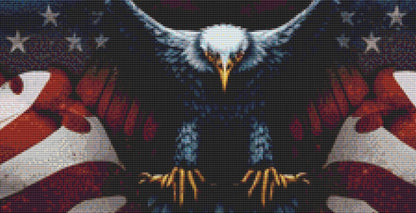 One Dream American Eagle (Max Size/Color) cross stitch pattern by Eder Jose Rosa