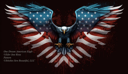 One Dream American Eagle (Max Size/Color) cross stitch pattern by Eder Jose Rosa