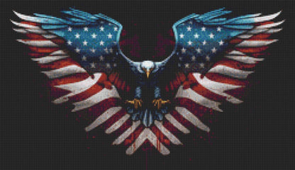 One Dream American Eagle (Small) cross stitch pattern by Eder Jose Rosa
