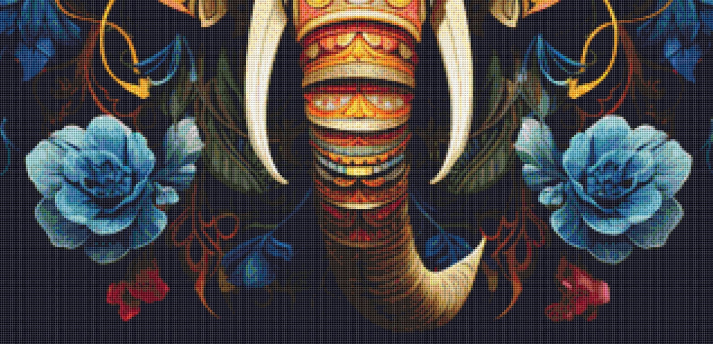 Elephant in Colors (Max Color) cross stitch pattern by Eder Jose Rosa