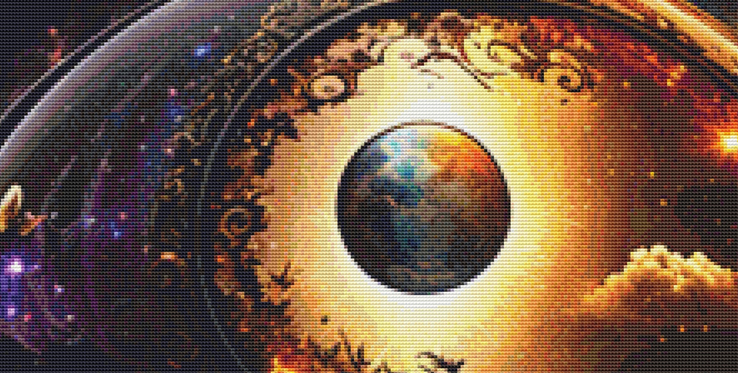 Ying Yang Day and Night (Max Color) cross stitch pattern by Digital Art Club AU