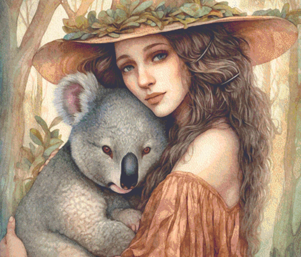 Animal Lovers 8 (Max Size/Color) cross stitch pattern by DutchLadyMysticArt