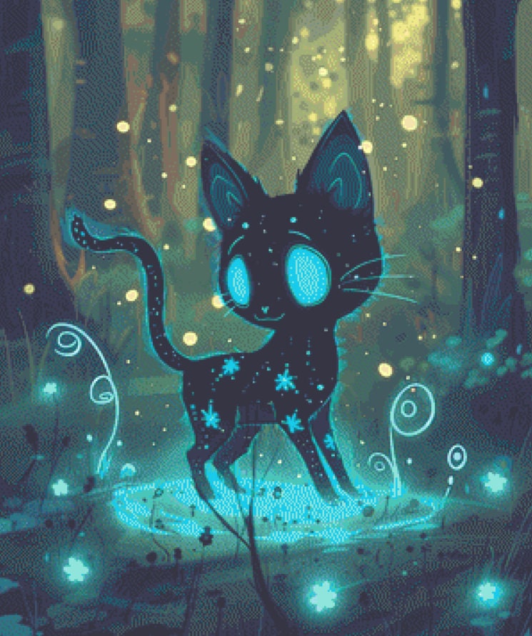 Little Forest Spirit cross stitch pattern by Serr.Kai A Quill & Ink