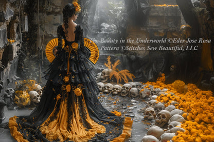 The Beauty in the Underworld cross stitch pattern by Eder Jose Rosa