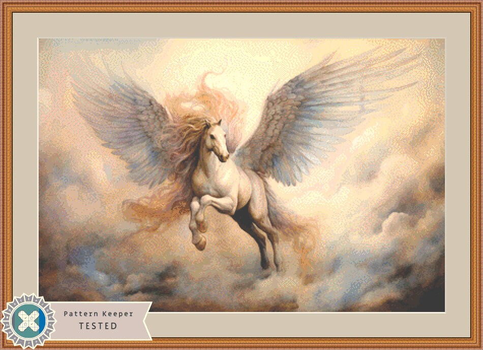 Pegasus cross stitch pattern by Tammy L. Gross