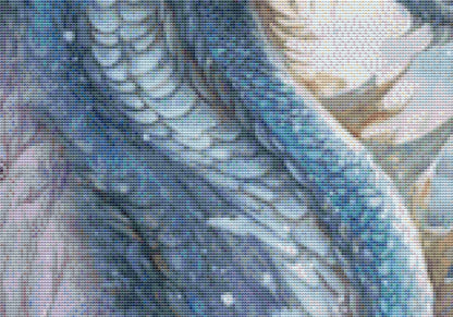 Winter Dragon 1 cross stitch pattern by LianaScrap