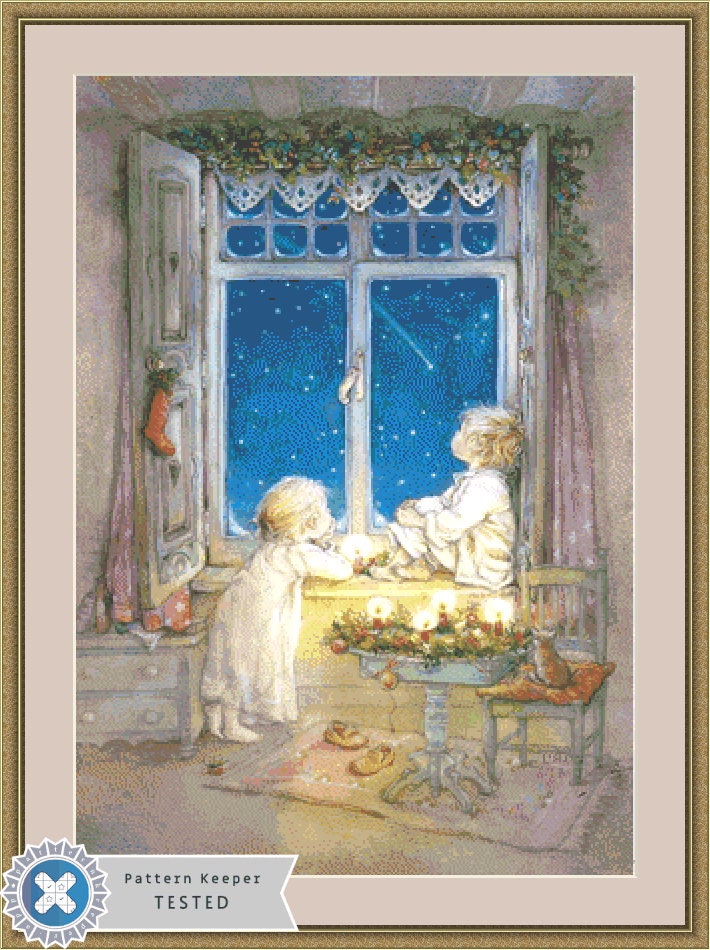 Wish Upon a Star cross stitch pattern by Lisi Martin/AB Pictura, Karlstad, Sweden