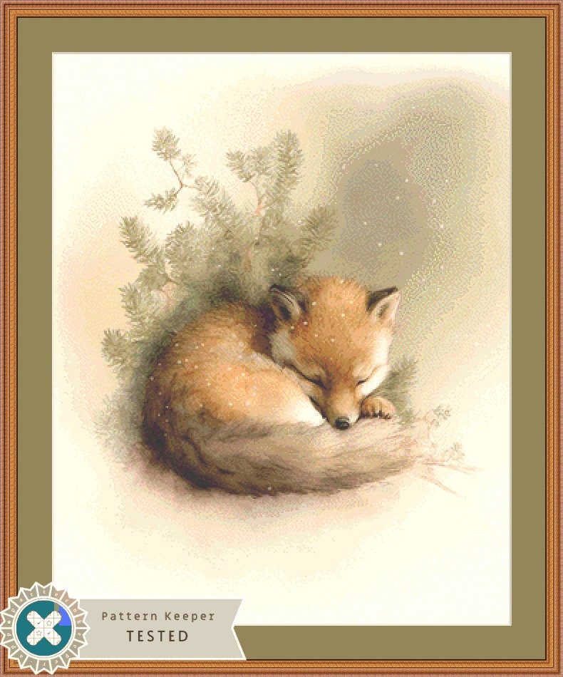 Fox cross stitch pattern by Tammy L. Gross