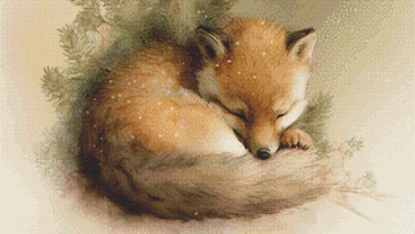 Fox cross stitch pattern by Tammy L. Gross
