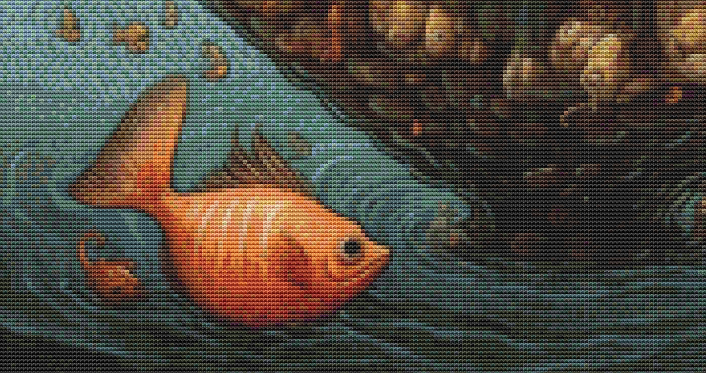 Sea Cottage in a Bubble cross stitch pattern by LikeInkDrops