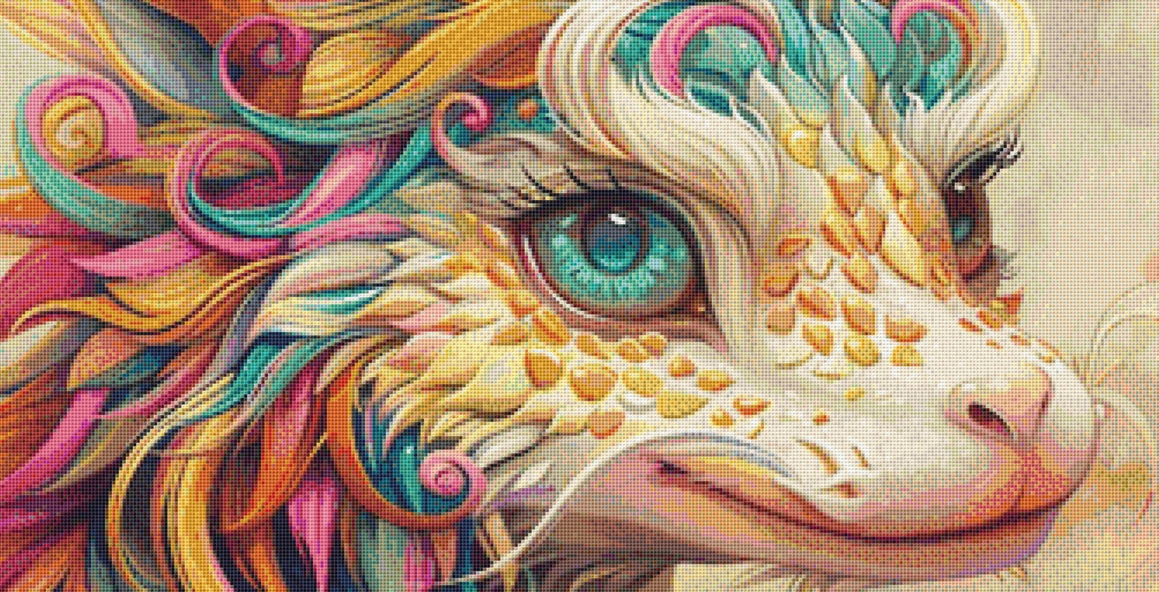 Dragon cross stitch pattern by PassyArt