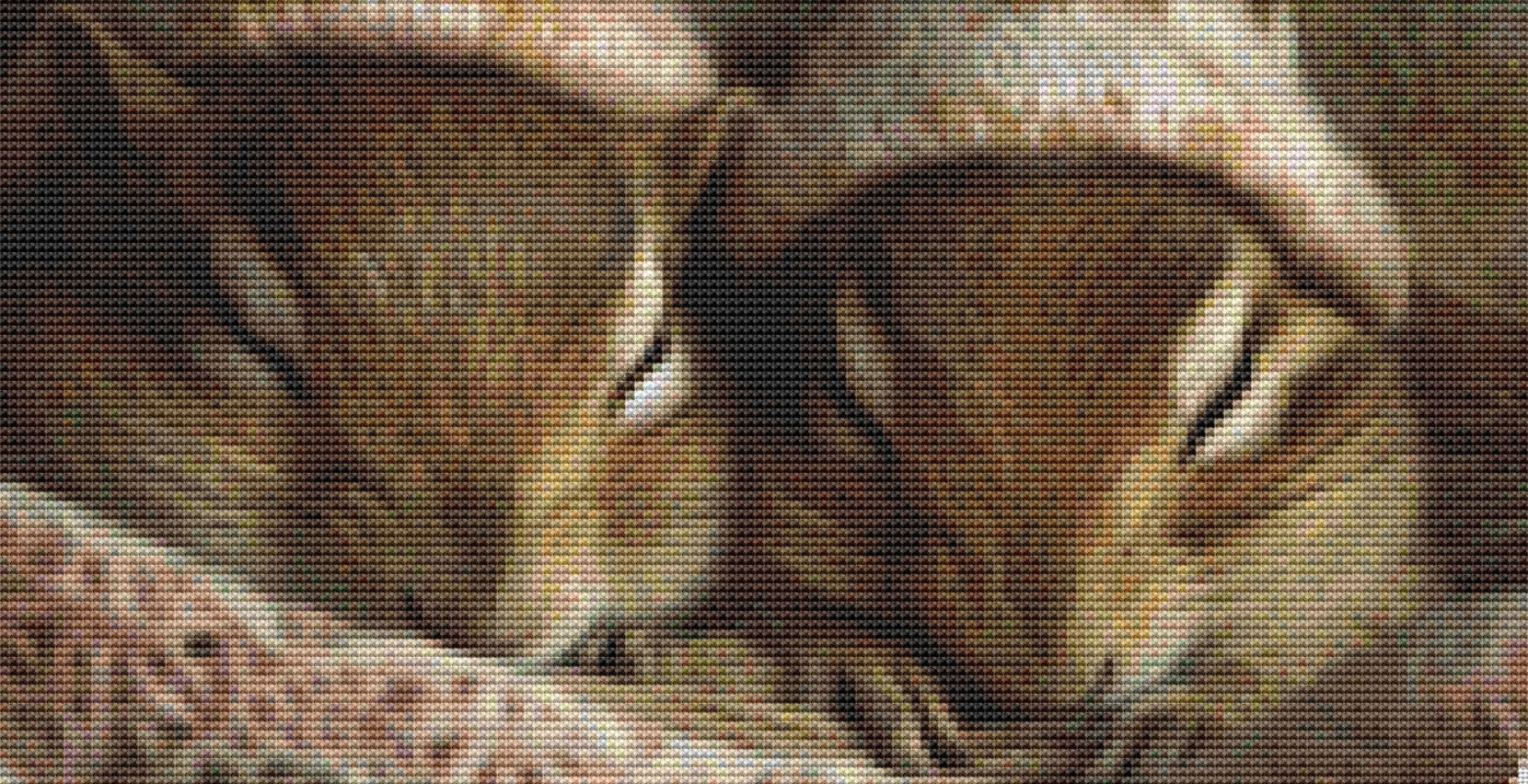 Sleeping Chipmunks (Round) cross stitch pattern by Tammy L. Gross