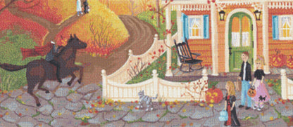 Ghost Rider cross stitch pattern by Kim Leo licensed by JMS Art Licensing