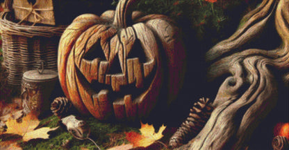 The Witches Tree cross stitch pattern by World of Love Hearts/Adrian G. Eyre