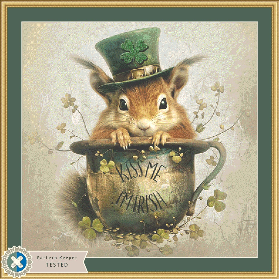 Kiss Me I'm Irish cross stitch pattern by Tammy L. Gross