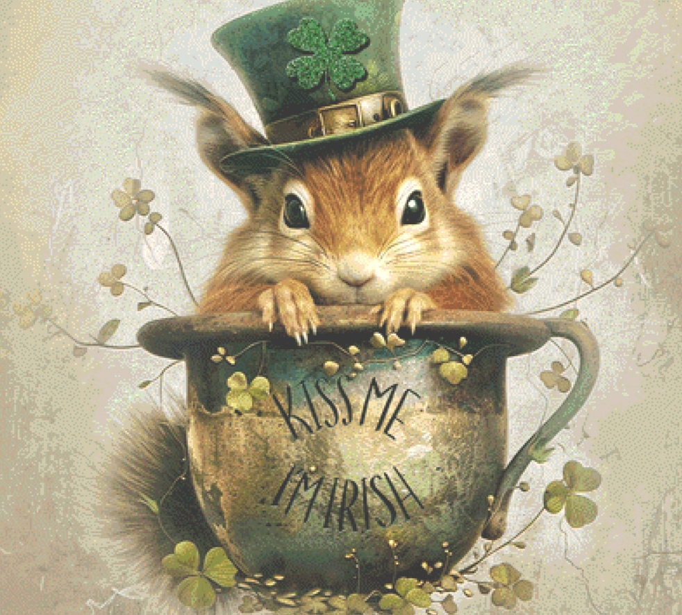 Kiss Me I'm Irish cross stitch pattern by Tammy L. Gross