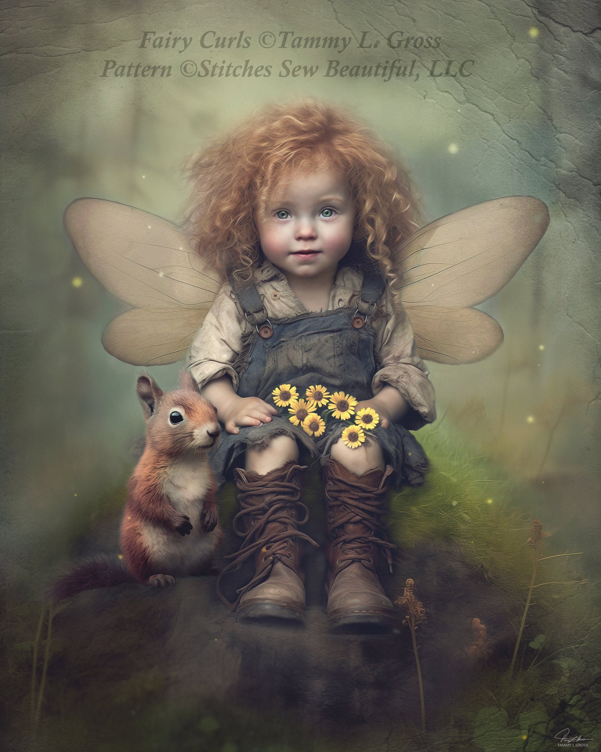 Fairy Curls cross stitch pattern by Tammy L. Gross