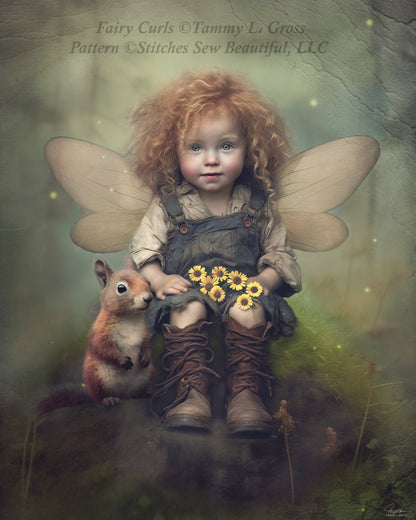 Fairy Curls cross stitch pattern by Tammy L. Gross