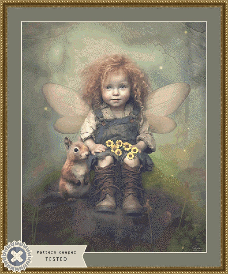 Fairy Curls cross stitch pattern by Tammy L. Gross