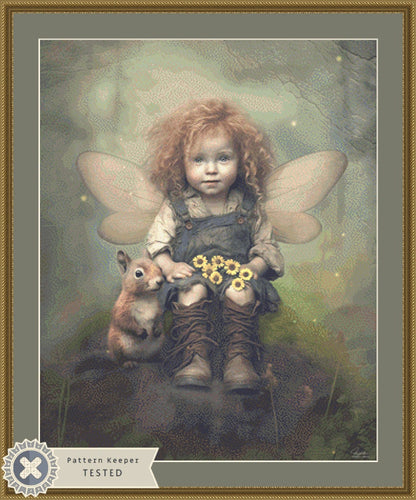 Fairy Curls cross stitch pattern by Tammy L. Gross