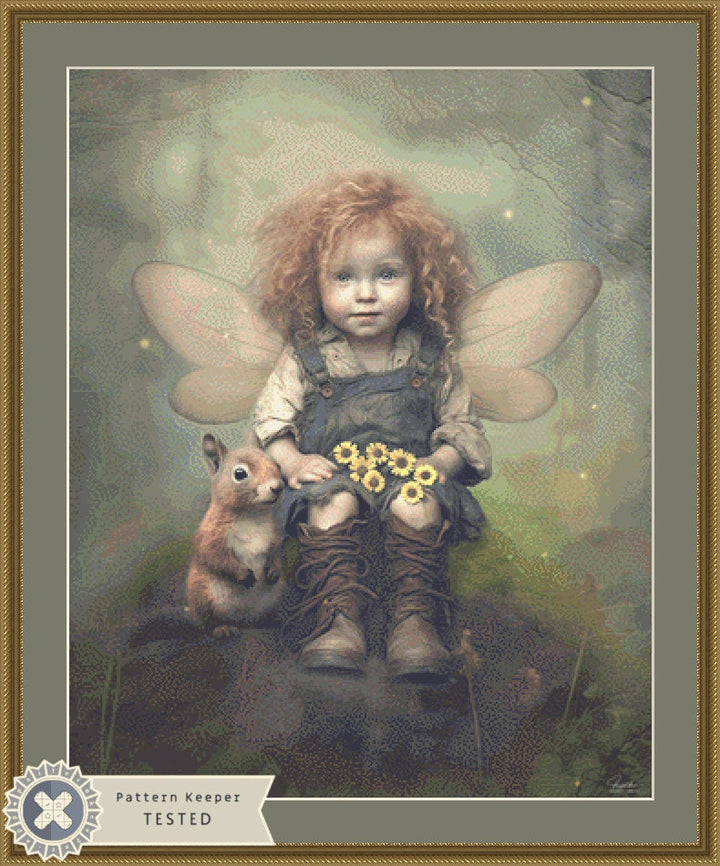 Fairy Curls cross stitch pattern by Tammy L. Gross