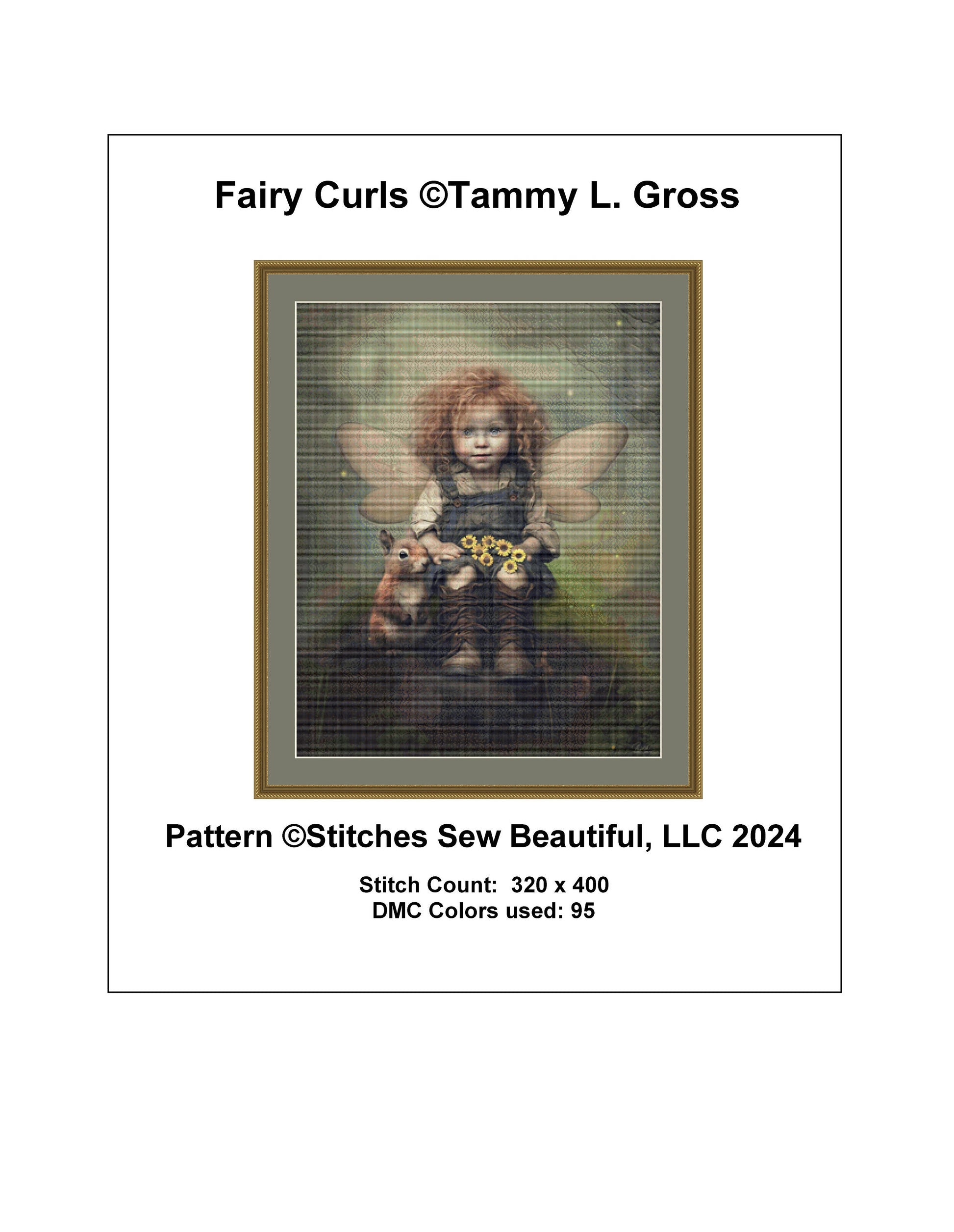 Fairy Curls cross stitch pattern by Tammy L. Gross