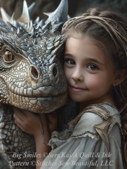 Big Smiles cross stitch pattern by Serr.Kai A Quill & Ink