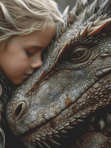 The Protector cross stitch pattern by Serr.Kai A Quill & Ink