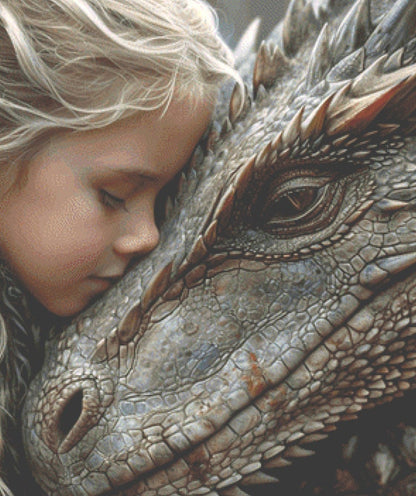 The Protector cross stitch pattern by Serr.Kai A Quill & Ink