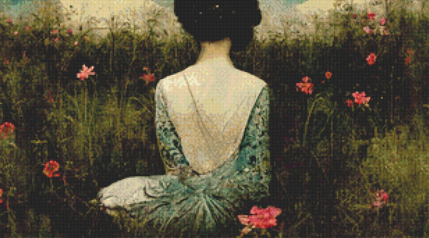 Woman cross stitch pattern by Tammy L. Gross
