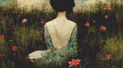 Woman cross stitch pattern by Tammy L. Gross