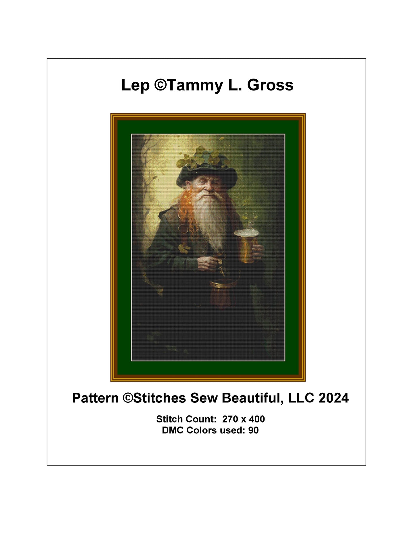 Lep cross stitch pattern by Tammy L. Gross