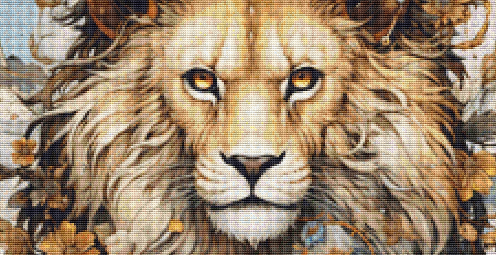Zodiac - Leo counted cross stitch pattern by Sharm Studio