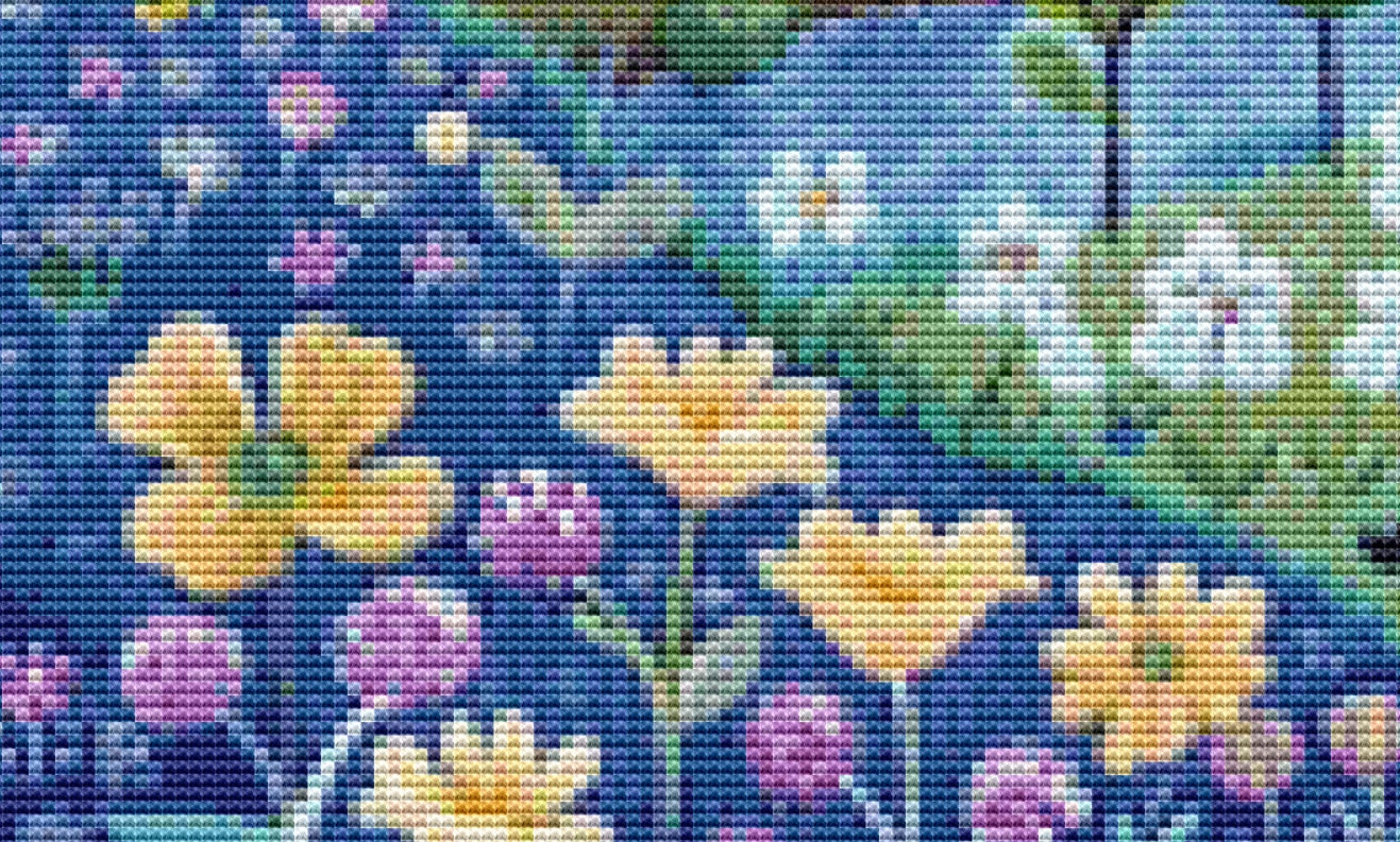 Father and Son Stroll (Small) cross stitch pattern by The Art Revivalist