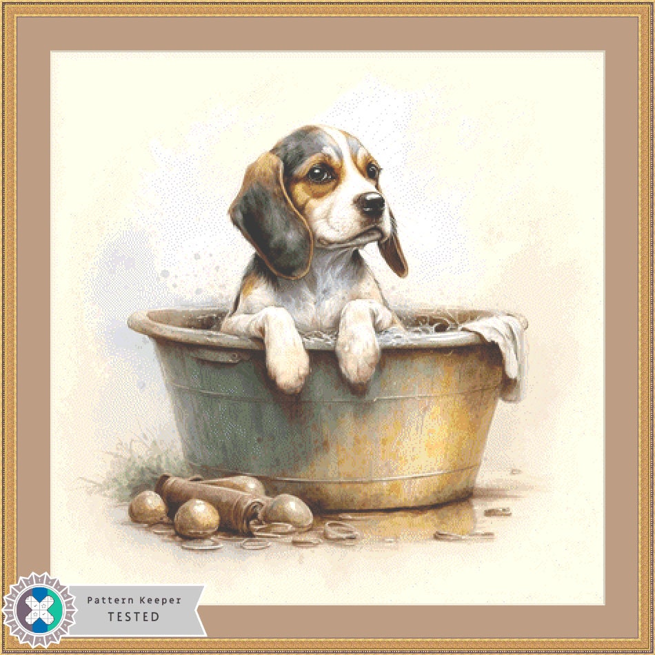 Rosebud cross stitch pattern by Tammy L. Gross