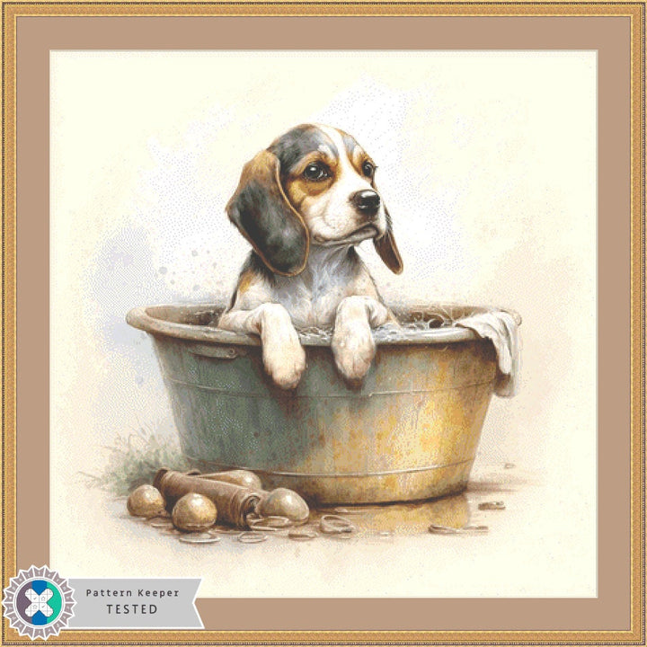 Rosebud cross stitch pattern by Tammy L. Gross