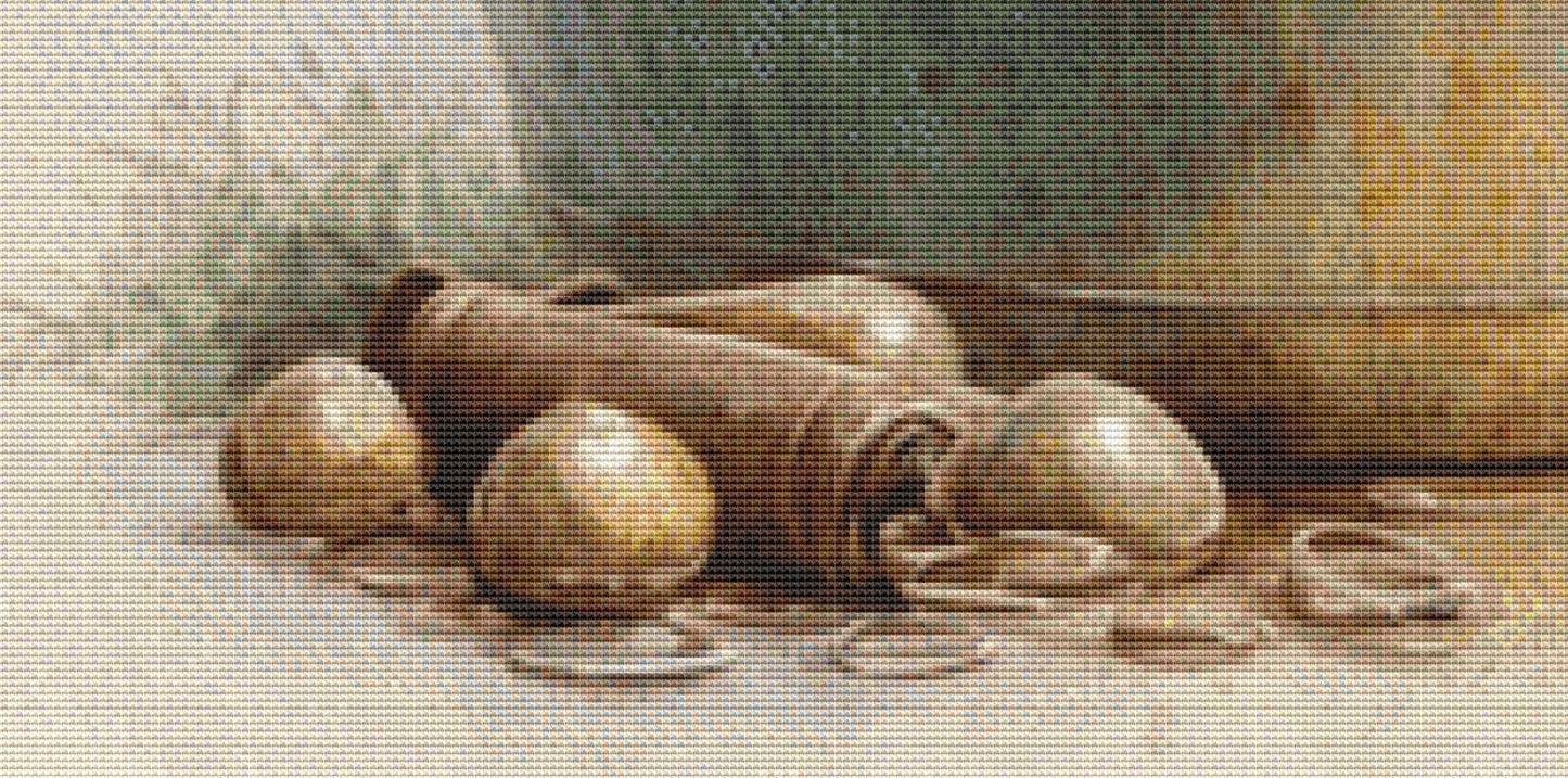 Rosebud cross stitch pattern by Tammy L. Gross