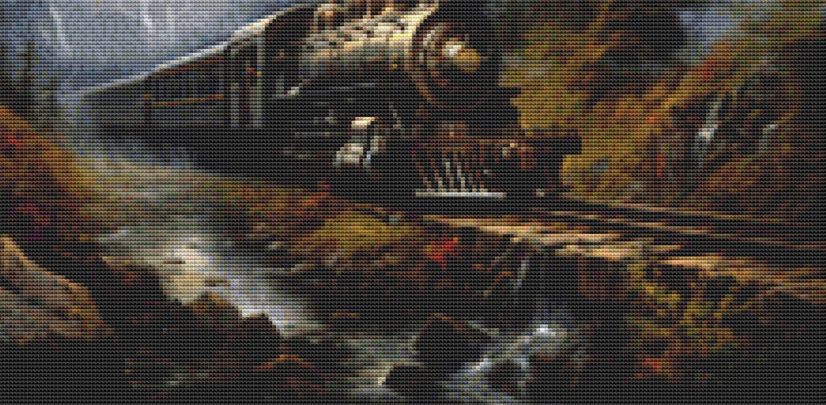 Scenic Train Ride (Small) cross stitch pattern by The Wands Want