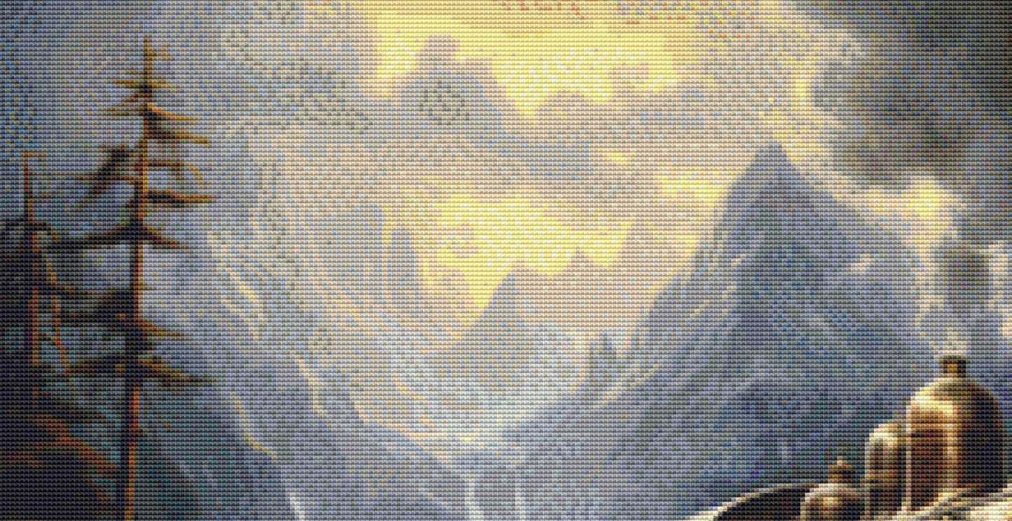 Scenic Train Ride cross stitch pattern by The Wands Want