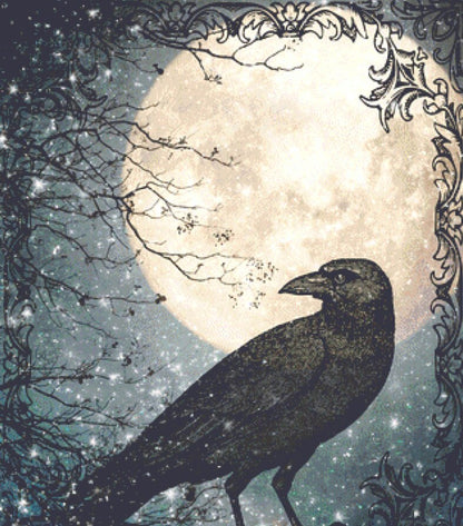 Plain Crow cross stitch pattern by IvyCottageHome