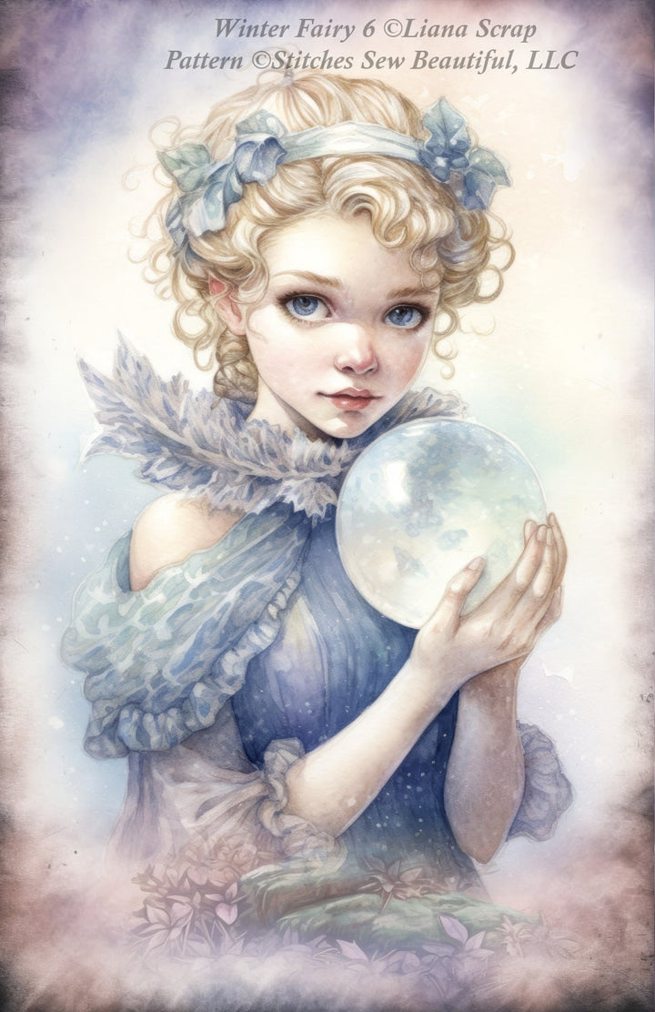 Winter Fairy 6 cross stitch pattern by LianaScrap