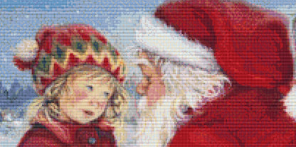 Chatting with Santa cross stitch pattern by Lisi Martin/AB Pictura, Karlstad, Sweden