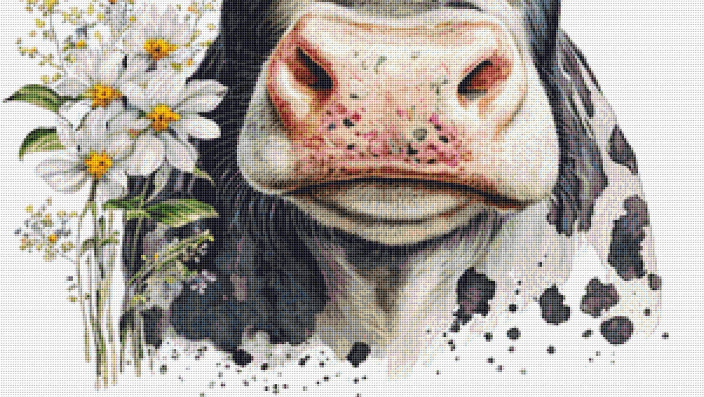 Cow Glasses (Max Color) cross stitch pattern by CedarGroveGraphics