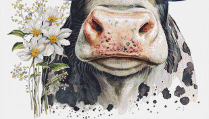 Cow Glasses cross stitch pattern by CedarGroveGraphics