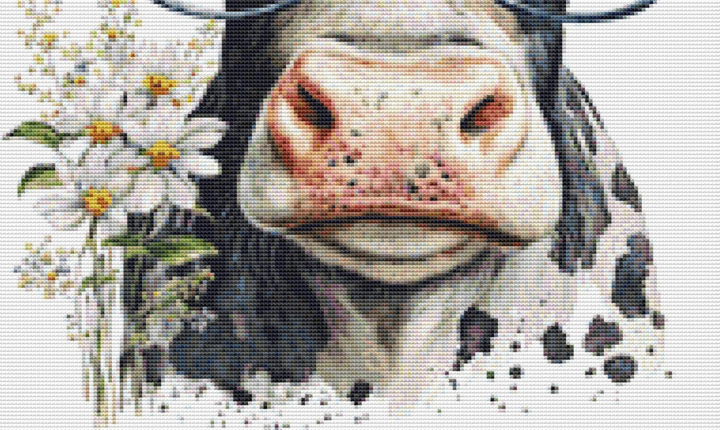 Cow Glasses (Small) cross stitch pattern by CedarGroveGraphics
